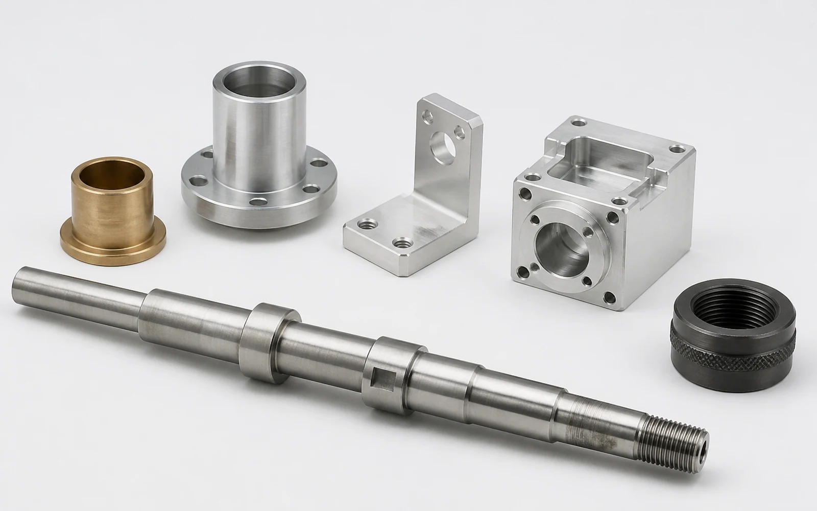 Representative turned shafts, sleeves and compact precision components