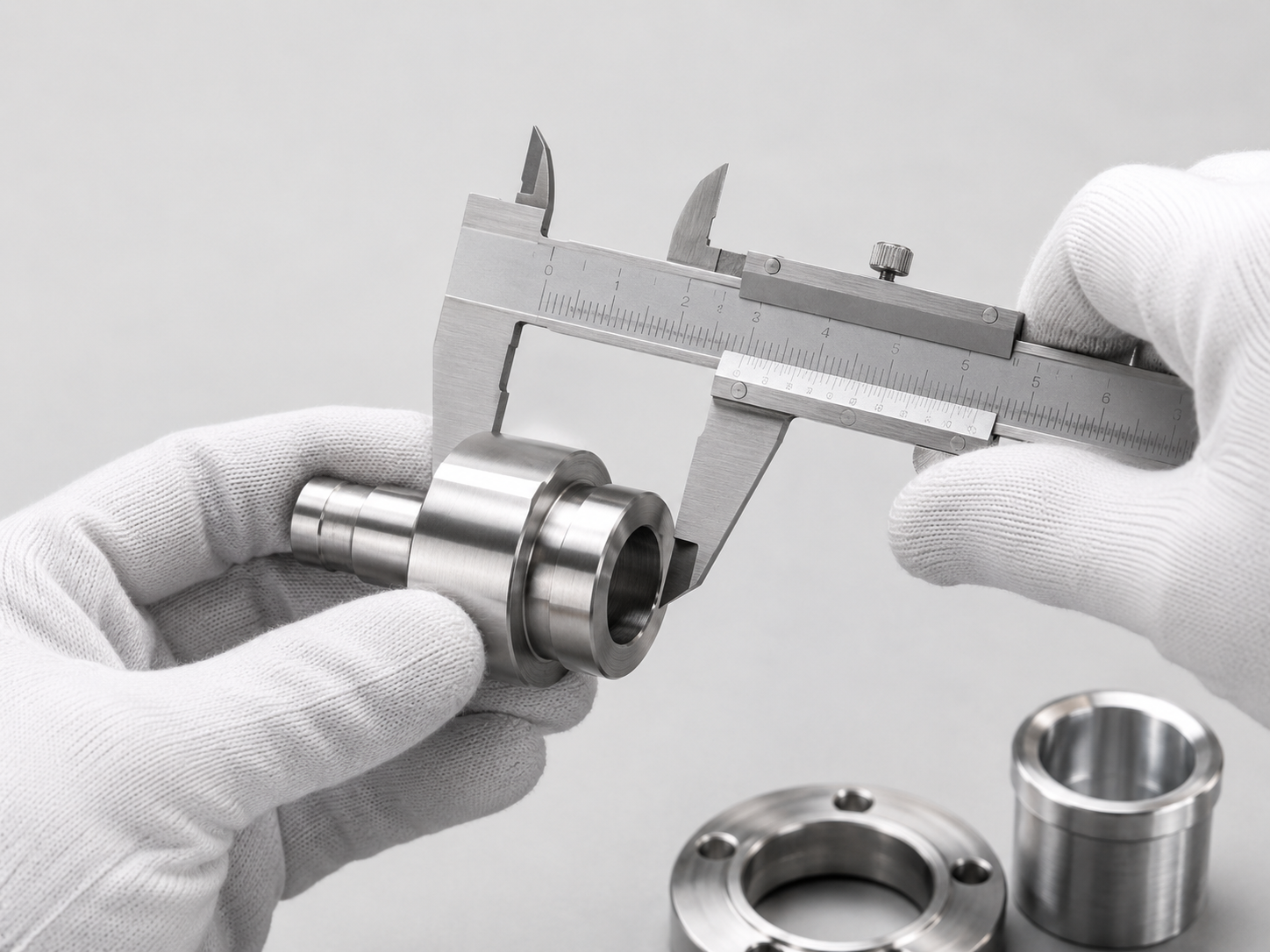 Representative caliper inspection of a turned component