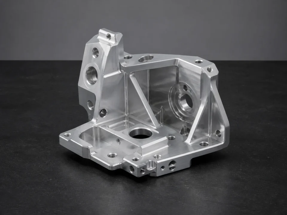 Pocketed Bracket showing pockets & mounting faces