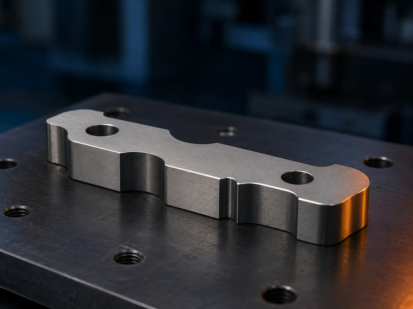 Hardened steel insert with an intricate Wire EDM profile