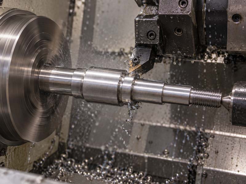 عمود متدرج أثناء تحول CNC للفولاذ المقاوم للصدأ