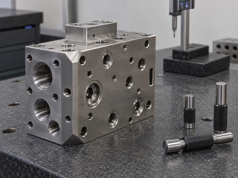 Thread Inspection of Hydraulic Manifold Block
